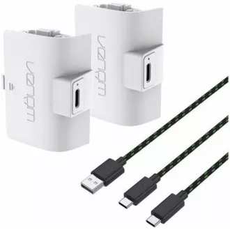 VENOM VS2874 Xbox Series S/X i jedna bijela dvostruka baterija velikog kapaciteta + kabel od 3 metra