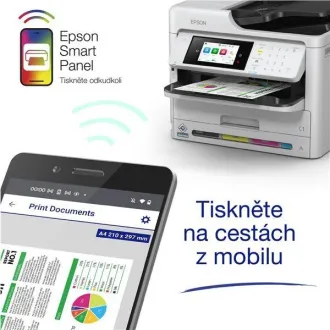 EPSON ink pisač WorkForce WF-C5890DWF, 4u1, A4, 25 stranica u minuti, USB, LAN, Wi-Fi (izravno)