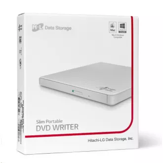 HITACHI LG - eksterni pogon DVD-W/CD-RW/DVD±R/±RW/RAM GP57EW40, Slim, bijeli, kutija+SW HITACHI LG - eksterni pogon DVD-W/CD-RW/DVD±R/±RW/RAM GP57EW40, Slim, bijeli, kutija+SW