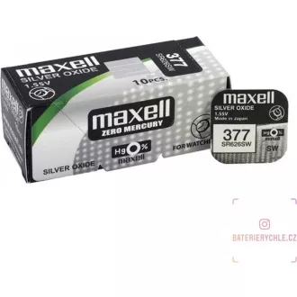 AVACOM nepunjiva gumbasta baterija 377 Maxell Silver Oxide 1 kom Blister