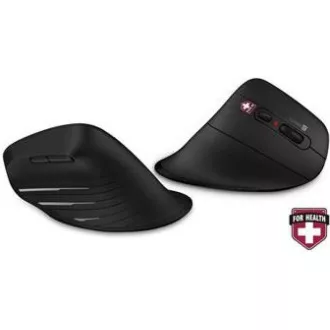 CONNECT IT ZA ZDRAVLJE Verti TriMode ergonomski okomiti miš, bežični, crni