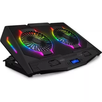 CONNECT IT NEO RGB rashladna podloga za laptop, crna