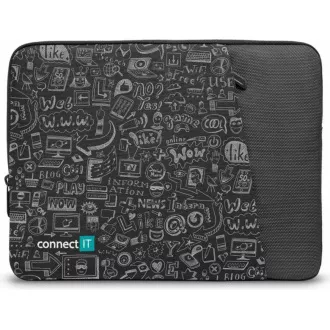 CONNECT IT Doodle torbica za prijenosno računalo 15,6", crna