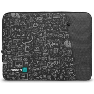 CONNECT IT Doodle torbica za prijenosno računalo 15,6", crna