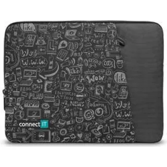 CONNECT IT Doodle torbica za prijenosno računalo 15,6", crna