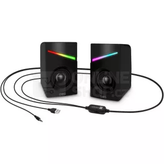 CONNECT IT Zvučnici NEO PC, RGB, USB, 3.5mm, crni CONNECT IT Zvučnici NEO PC, RGB, USB, 3.5mm, crni