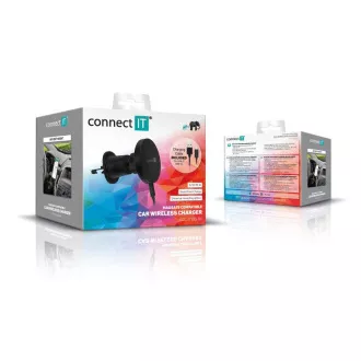 CONNECT IT InCarz MagSafe univerzalni magnetski bežični auto punjač, crni CONNECT IT InCarz MagSafe univerzalni magnetski bežični auto punjač, crni