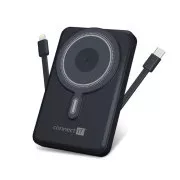 CONNECT IT Powerbank TravelCharge, MagSafe, 10000 mAh, USB-C, Lightning, siva