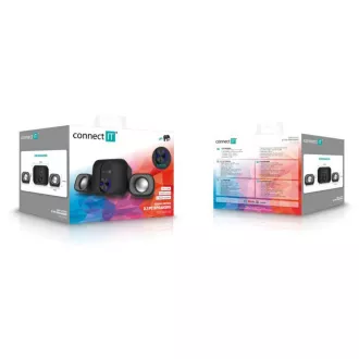 CONNECT IT Rumble PRO PC zvučnici, 2.1, USB, 3,5 mm, crni