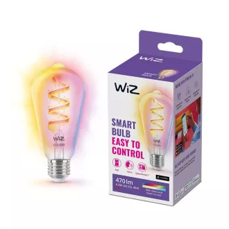 PHILIPS WiZ Wi-Fi BLE ST64 E27 6.3 W - žarulja u boji, podesiva temperatura, prigušivanje PHILIPS WiZ Wi-Fi BLE ST64 E27 6.3 W - žarulja u boji, podesiva temperatura, prigušivanje
