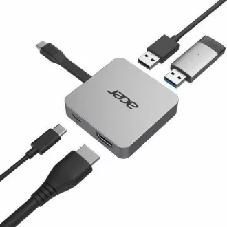 ACER priključna stanica 4u1 Type-C: 1 x HDMI + 2 x USB3.2 + 1 x USB C ACER priključna stanica 4u1 Type-C: 1 x HDMI + 2 x USB3.2 + 1 x USB C