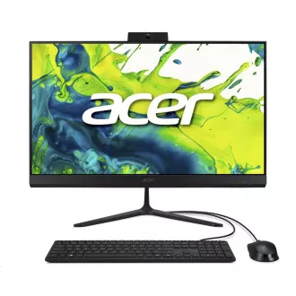 ACER PC AiO Aspire C24-2G, iCore 5 120U, 23,8" FHD, 8 GB, 512 GB SSD, UHD, W11, crno