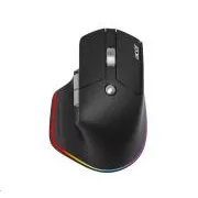 ACER bežični miš Easy Fit Mouse, ergonomski, 4000 dpi, 6 tipki, RGB, domet 10 m, USB-C, BT, crni