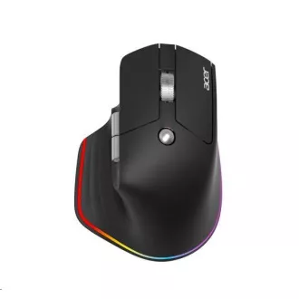 ACER bežični miš Easy Fit Mouse, ergonomski, 4000 dpi, 6 tipki, RGB, domet 10 m, USB-C, BT, crni
