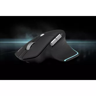 ACER bežični miš Easy Fit Mouse, ergonomski, 4000 dpi, 6 tipki, RGB, domet 10 m, USB-C, BT, crni