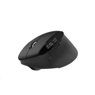 ACER bežični miš Smart Fit vertikalni miš, 8000 dpi, 10 tipki, RGB, domet 10 m, BT, USB, trajanje baterije 120 sati, crni