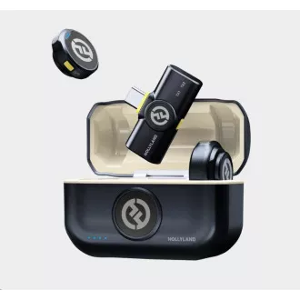 Hollyland Lark M2 USB-C - bežični lavalier mikrofon s USB-CP utikačem (Duo, Shine Charcoal)