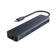 Hyper® EcoSmart™ Gen2 USB-C 7-u-1 hub 100W PD prolazni