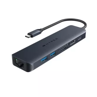 Hyper® EcoSmart™ Gen2 USB-C 7-u-1 hub 100W PD prolazni Hyper® EcoSmart™ Gen2 USB-C 7-u-1 hub 100W PD prolazni