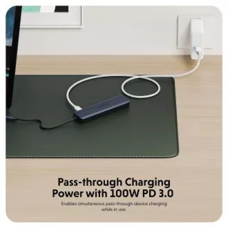 Hyper® EcoSmart™ Gen2 USB-C 7-u-1 hub 100W PD prolazni Hyper® EcoSmart™ Gen2 USB-C 7-u-1 hub 100W PD prolazni