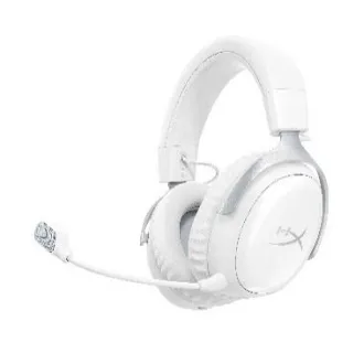 Bežične slušalice HyperX Cloud III S u bijeloj boji, bijele