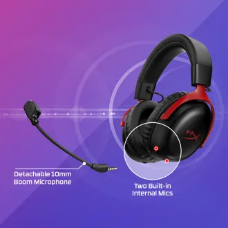Bežične slušalice HyperX Cloud III S u bijeloj boji, bijele