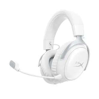 Bežične slušalice HyperX Cloud III S u bijeloj boji, bijele