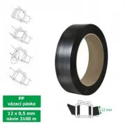 PP traka za vezanje 12x0,5 mm 3100m d206 crna