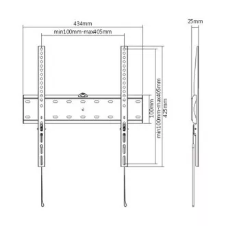 GEMBIRD TV nosač WM-55F-02, 32"-55" (40kg), fiksni