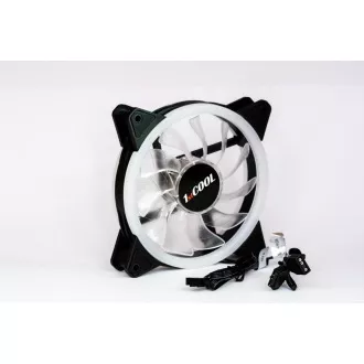 1stCOOL KIT AURA EVO CRYSTAL ARGB 3x Crystal White ventilator + ARGB Nano kontroler