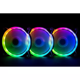 1stCOOL KIT AURA EVO CRYSTAL ARGB 3x Crystal White ventilator + ARGB Nano kontroler