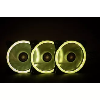 1stCOOL KIT AURA EVO CRYSTAL ARGB 3x Crystal White ventilator + ARGB Nano kontroler