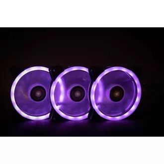 1stCOOL KIT AURA EVO CRYSTAL ARGB 3x Crystal White ventilator + ARGB Nano kontroler