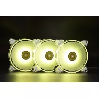1stCOOL KIT AURA EVO CRYSTAL ARGB 3x Crystal White ventilator + ARGB Nano kontroler