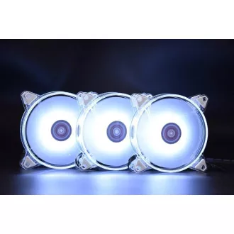 1stCOOL KIT AURA EVO CRYSTAL ARGB 3x Crystal White ventilator + ARGB Nano kontroler