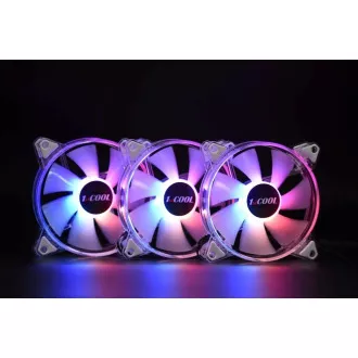 1stCOOL KIT AURA EVO CRYSTAL ARGB 3x Crystal White ventilator + ARGB Nano kontroler