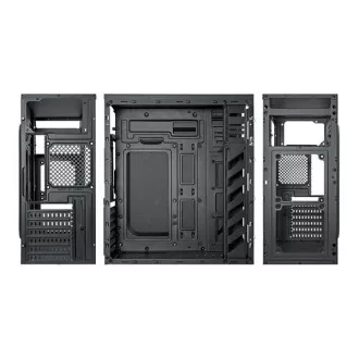 VeinX kućište Crown CR18A Mid Tower, bez izvora napajanja, 1x USB3.0, 2x USB2.0, crno