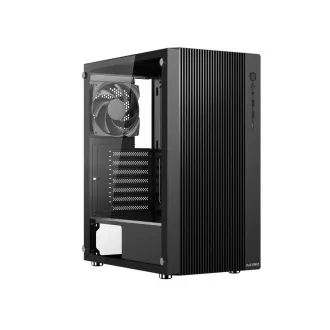 1stCOOL kućište GAMER 4, Mid tower, AU, USB 3.0, USB-C, 2x120mm, prozirna strana, bez izvora napajanja, crna 1stCOOL kućište GAMER 4, Mid tower, AU, USB 3.0, USB-C, 2x120mm, prozirna strana, bez izvora napajanja, crna