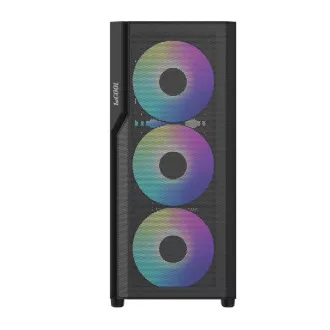 1stCOOL kućište GAMER 5, Mid tower, AU, USB 3.0, USB-C, 2x 140 ARGB ventilator, 1x 120 ARGB ventilator, bez izvora napajanja, crna 1stCOOL kućište GAMER 5, Mid tower, AU, USB 3.0, USB-C, 2x 140 ARGB ventilator, 1x 120 ARGB ventilator, bez izvora napajanja, crna