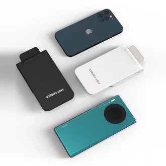 1stCOOL bežični QI punjač H18, preklopni stalak, USB-C, bijeli