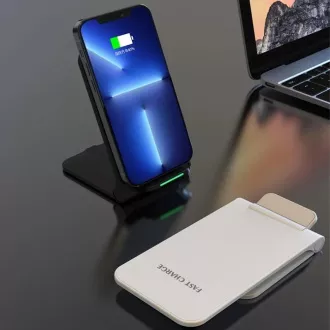1stCOOL bežični QI punjač H18, preklopni stalak, USB-C, bijeli