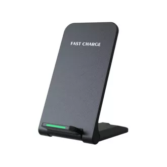 1stCOOL bežični QI punjač H18, preklopni stalak, USB-C, crni 1stCOOL bežični QI punjač H18, preklopni stalak, USB-C, crni