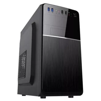 VeinX kućište Chant CH25M Micro Tower, bez napajanja, 1x USB-C, 2x USB3.0, 1x USB2.0, crno
