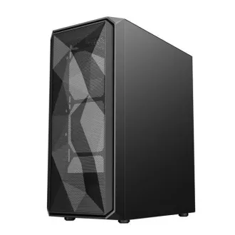 VeinX kućište ME19A Mid Tower, bez napajanja, 1x USB3.0, 1x USB2.0, 4x 120mm ARGB ventilator, 1x ARGB kontroler, crno