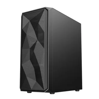 VeinX kućište ME19A Mid Tower, bez napajanja, 1x USB3.0, 1x USB2.0, 4x 120mm ARGB ventilator, 1x ARGB kontroler, crno