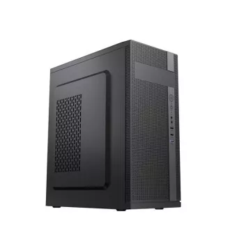 VeinX kućište ID02A Mid Tower, bez napajanja, 1x USB3.0, 2x USB2.0, crno