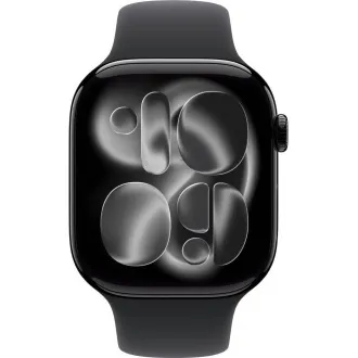Apple Watch Series 11 GPS 42 mm Jet Black aluminijsko kućište s crnim sportskim remenom - S/M Apple Watch Series 11 GPS 42 mm Jet Black aluminijsko kućište s crnim sportskim remenom - S/M