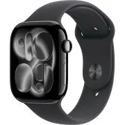 Apple Watch Series 11 GPS + Cellular 46 mm Jet Black aluminijsko kućište s crnim sportskim remenom - M/L