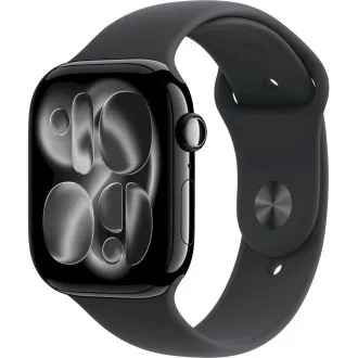 Apple Watch Series 11 GPS + Cellular 46 mm Jet Black aluminijsko kućište s crnim sportskim remenom - M/L Apple Watch Series 11 GPS + Cellular 46 mm Jet Black aluminijsko kućište s crnim sportskim remenom - M/L