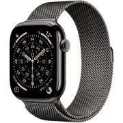 Apple Watch Series 11 GPS + Cellular 46 mm kućište od titanija s milanskom loopom od škriljevca - veličina S/M